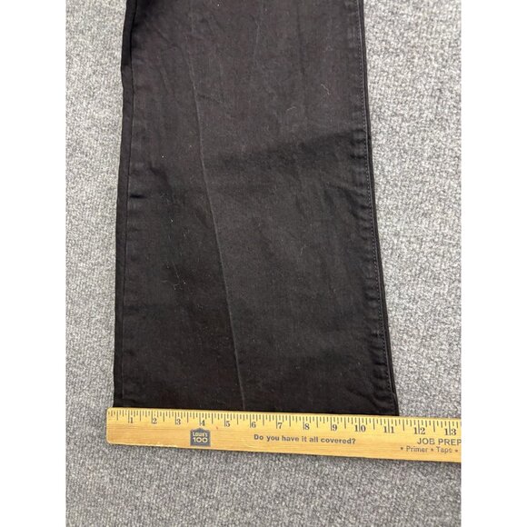 GAP 70s Flare Jeans Womens 16/33R Black High Rise Stretch Denim Boho Pants - Picture 6 of 8